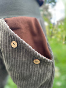 CORDNICKY-H0SE KHAKI/BRAUN