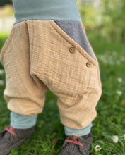 Lade das Bild in den Galerie-Viewer, MUSSELIN-HOSE SANDMELIERT GESTREIFT/MINT

