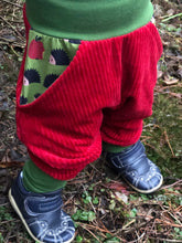 Lade das Bild in den Galerie-Viewer, CORDNICKY-HOSE ROT IGEL APFEL
