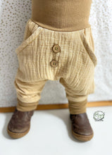 Lade das Bild in den Galerie-Viewer, MUSSELIN-HOSE SAND UNI
