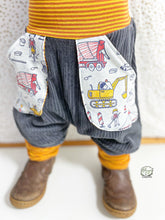 Lade das Bild in den Galerie-Viewer, CORDNICKY-HOSE GRAU BAUSTELLE
