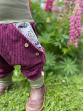 Lade das Bild in den Galerie-Viewer, CORDNICKY-HOSE BEERE HOLUNDERELFE
