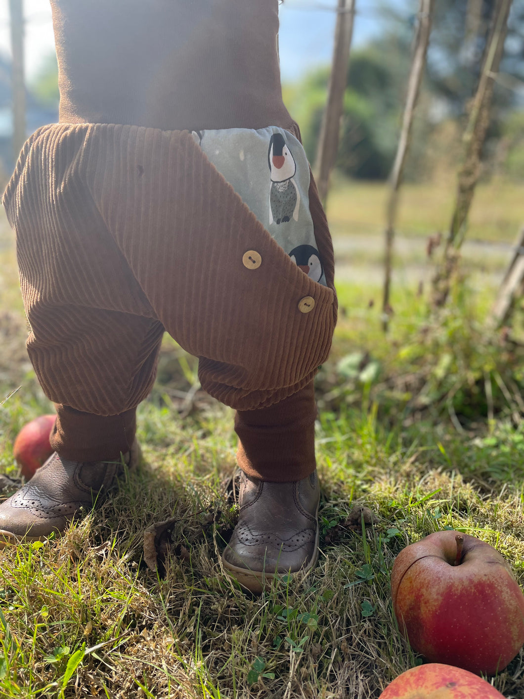 CORDNICKY-HOSE HELLBRAUN PINGUINE